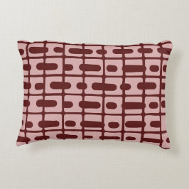 Almofada Decorativa Padrão Simples de cor-de-rosa com Abstrato