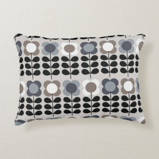 Almofada Decorativa padrão uniforme de abstrato floral. Estilo nórdico
