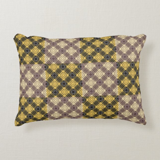 Almofada Decorativa Padrão verificado.02 (Frente)