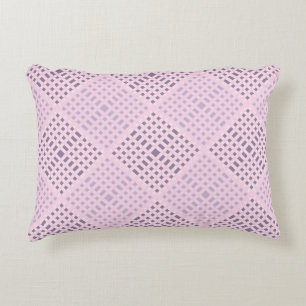 Almofada Decorativa Padrão verificado.08W rosa BG