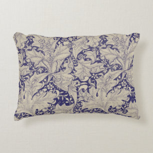 Almofada Decorativa Padrão Wallflower Azul Antigo de William Morris