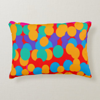 ALMOFADA DECORATIVA PADRÕES DE BORBULHAS FELIZES CORES MISTURADAS