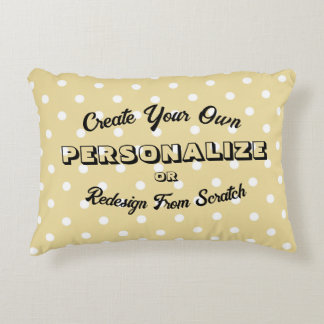 Almofada Decorativa Padrões de Pastel Polkadots - Amarelo