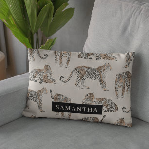 Almofada Decorativa Padrões Selvagem de Animais Selvagens de Leopardo