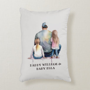 Almofada Decorativa Pai e filhas personalizadas (9)