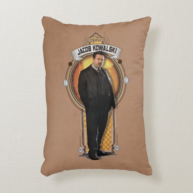 Almofada Decorativa Painel Deco de Arte JACOB KOWALSKI™ (Frente(Vertical))