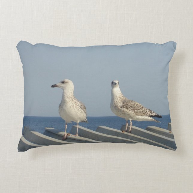 Almofada Decorativa Pair of Seagulls (Frente)