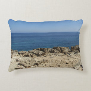 Almofada Decorativa Paisagem Mediterrânica das Ilhas Gregas