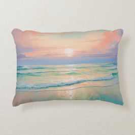 Almofada Decorativa Paisagem solar das praias
