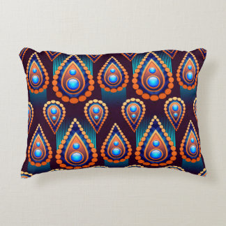 Almofada Decorativa Paisley Como Um Padrão Colorido De Joias