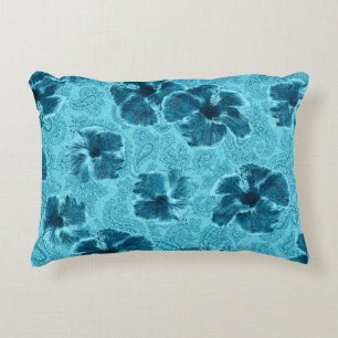 Almofada Decorativa Paisley Hibiscus Vintage Psychedelic Floral