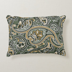 Almofada Decorativa Paisley Oriental Ethnic, Vintage Seamless.