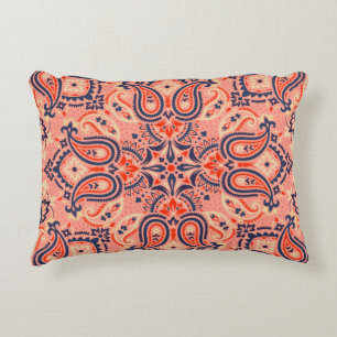 Almofada Decorativa Paisley sem costura: design de padrão de colheita.