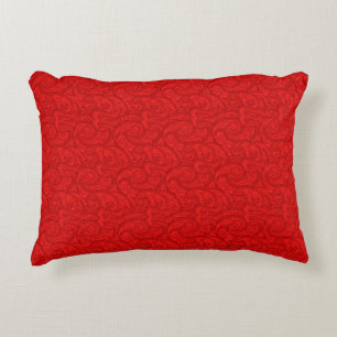 Almofada Decorativa Paisley vermelho