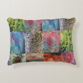 Almofada Decorativa Paleta da Natureza - Arte Vibrante Inspirada no Oc