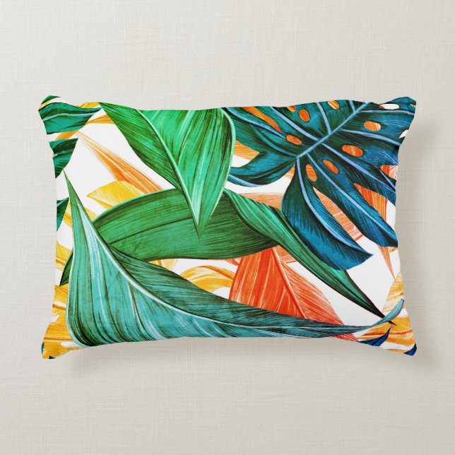 Almofada Decorativa Palma de travesseiro exótico tropical exótico (Frente)