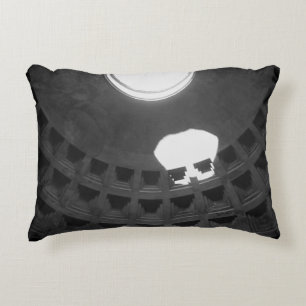 Almofada Decorativa Pantheon Light Skull Roma Itália Preto e Branco