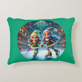 Almofada Decorativa Papais noeis Pequenos Auxiliares São Despejos De G