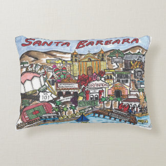 Almofada Decorativa Papais noeis Travesseiro de Destaque do Mapa Barba