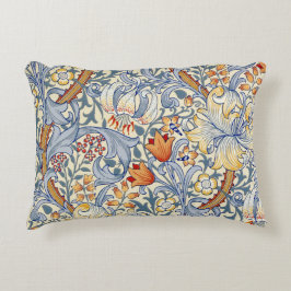 Almofada Decorativa Papel de parede vitoriano Gold Lily de William Mor