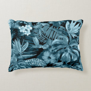 Almofada Decorativa Paraíso Tropical de Aquarela: Flor da Selva