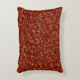 Almofada Decorativa Parece cor de laranja e coral texturizado na pared