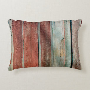 Almofada Decorativa parede de madeira em conserva — cor abstrato,envel