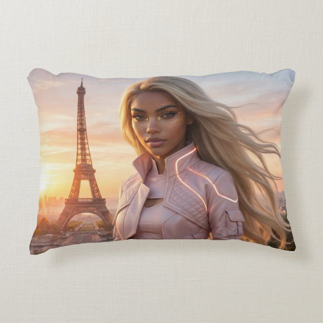 ALMOFADA DECORATIVA PARIS - FRANCE (Frente)
