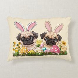 Almofada Decorativa Páscoa Cachorros Coelhinhos