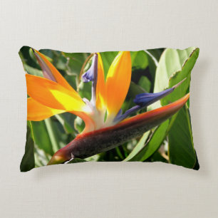 Almofada Decorativa Pássaro de paraíso tropical