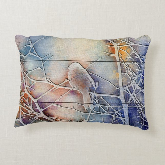 Almofada Decorativa Pássaro Silhuetch (Verso)