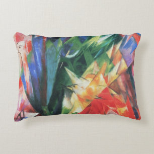 Almofada Decorativa Pássaros (Vogel) por Franz Marc, Arte Cubista Vint