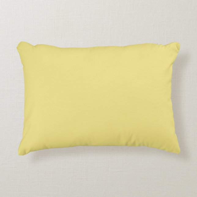 Almofada Decorativa Pastel custard amarelo decor pronto para personali (Frente)