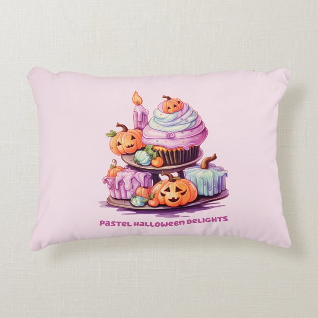 Almofada Decorativa Pastel Halloween Delights (Frente)
