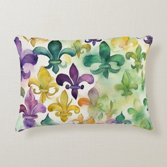 Almofada Decorativa Pastel Mardi Gras Lumbar (Frente)