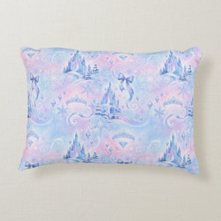 Almofada Decorativa Pastel Pilha Lombar de Princesa de Gelo Castelo Ti