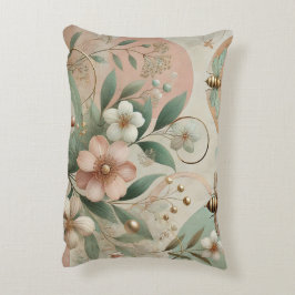 Almofada Decorativa Pastel suave e elegante, de luxo, com abelhas