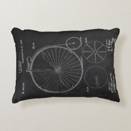 Almofada Decorativa Patente Rustic Cushions Blueprint Penny Farthing