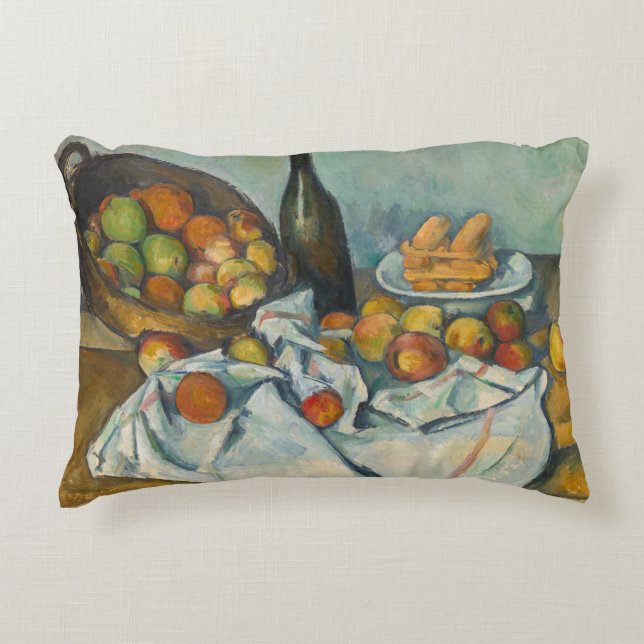 Almofada Decorativa Paul Cezanne - A Cesta de Maçãs (Frente)