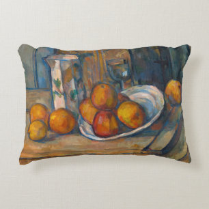 Almofada Decorativa Paul Cezanne - A Vida Estática com Jug de Leite e