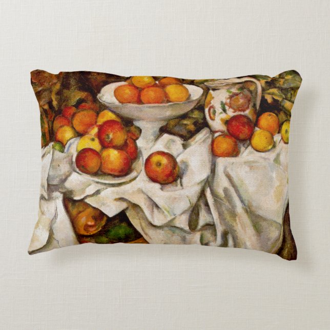 Almofada Decorativa Paul Cezanne Apple Orangismo Impressionismo (Verso)