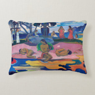 Almofada Decorativa Paul Gauguin - Dia do Deus / Mahana no atua