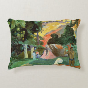 Almofada Decorativa Paul Gauguin Matamoe ou, paisagem com pavões