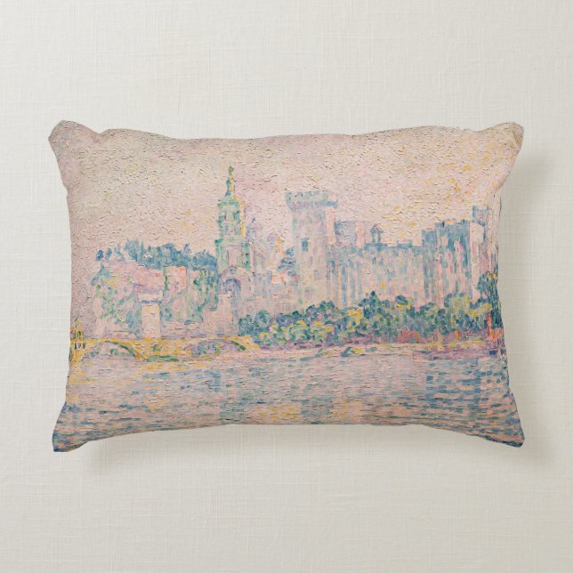 Almofada Decorativa Paul Signac - Avinhão, Manhã (Frente)