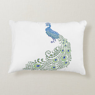 Almofada Decorativa Pavão Jeweled