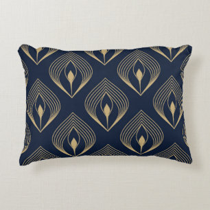 Almofada Decorativa Pavock feather ombre padrão ditzy motif floral. 