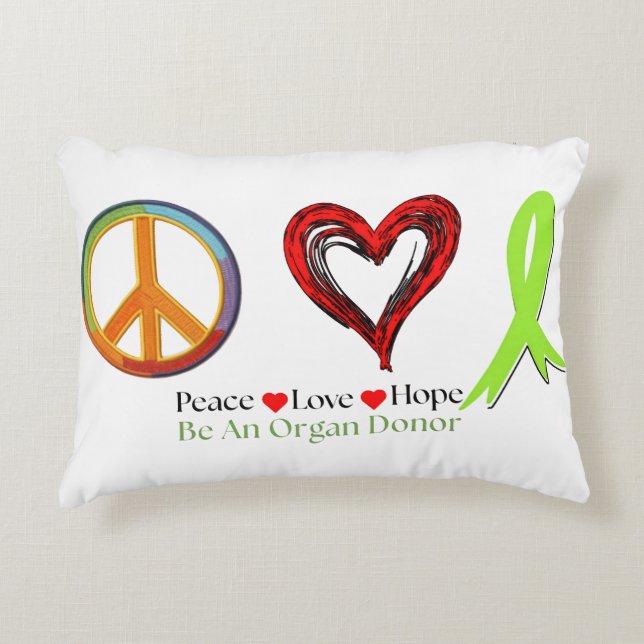 Almofada Decorativa Peace and Hope (Frente)
