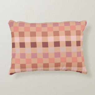 Almofada Decorativa Peach Fuzz Checkerboard