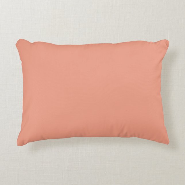Almofada Decorativa Peach Solid, simple, modern (Frente)