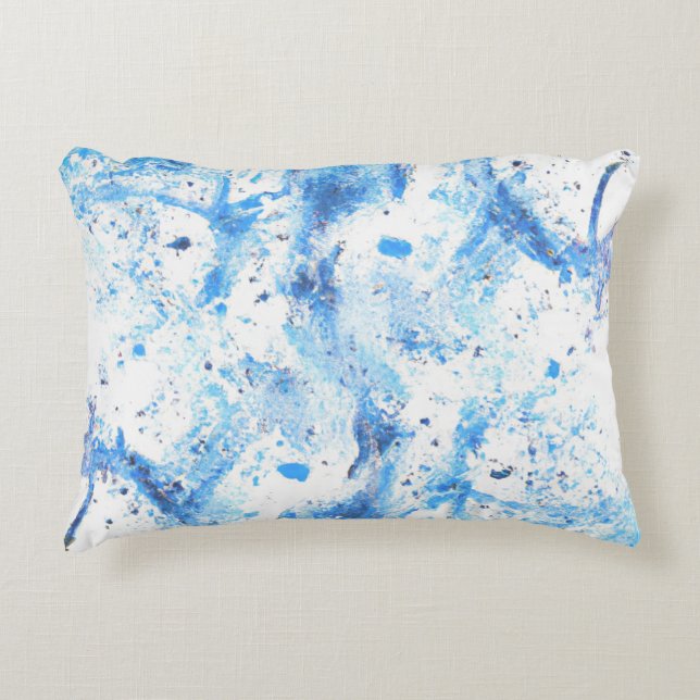 Almofada Decorativa Peça de decoração de Travesseiro azul (Frente)